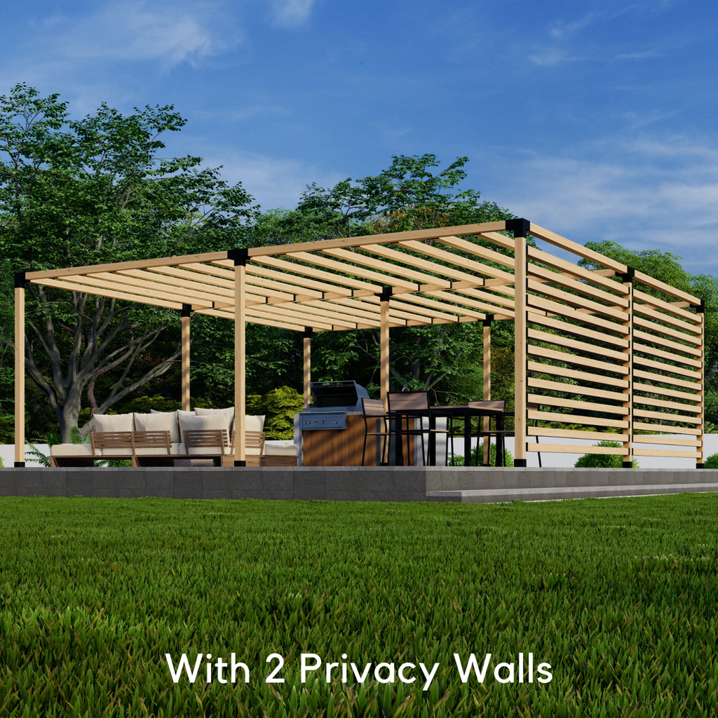 Bracket Kit for Building a Backyard Wooden Pergola