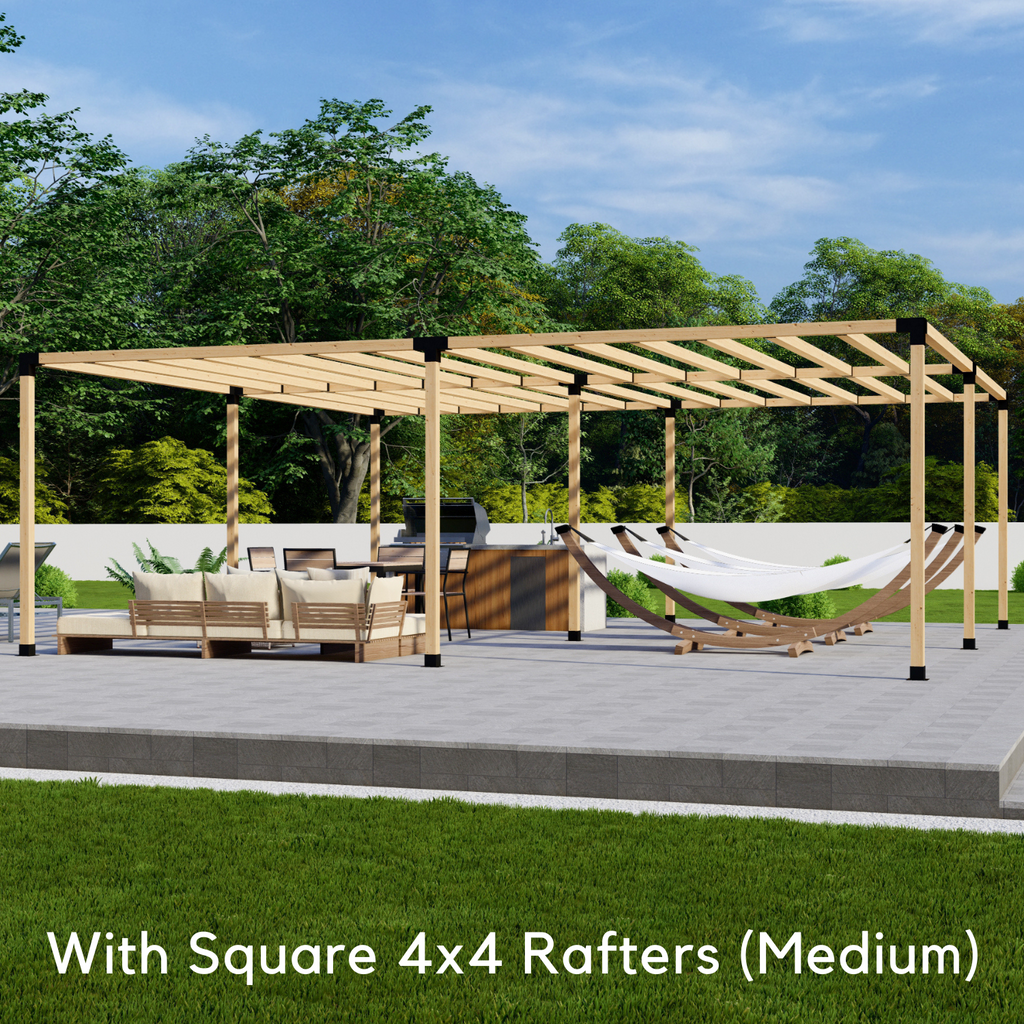 Bracket Kit for Building a Wood Frame Pergola