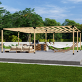 Bracket Kit for Building a Backyard Wooden Pergola