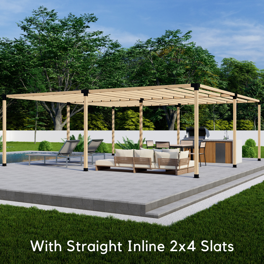 Kit de pergola autoportante 20x15 avec toit