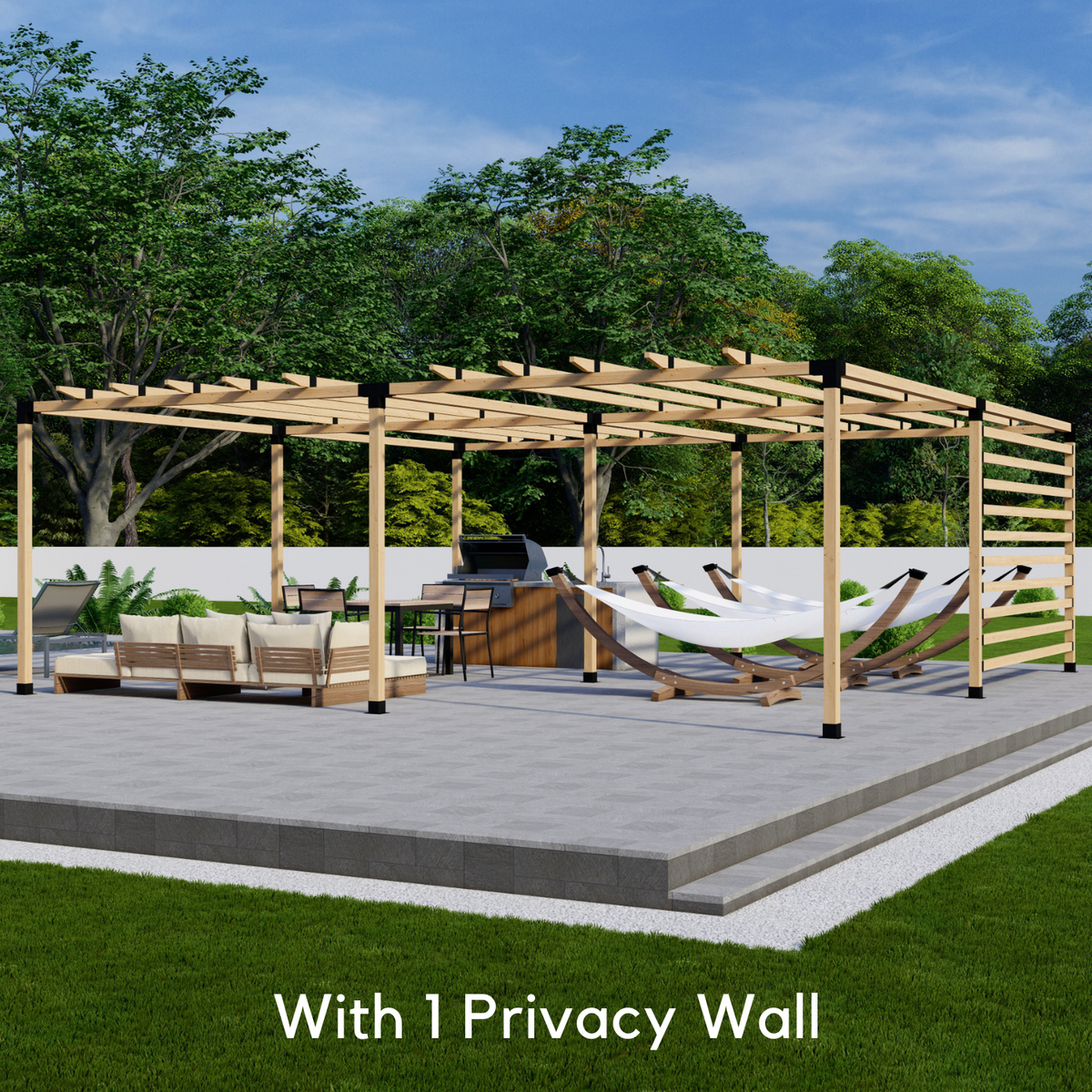 Bracket Kit to Build a Simple Wooden Pergola