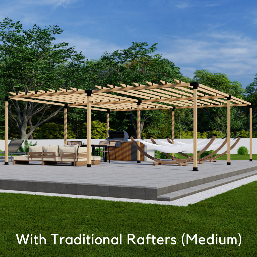 Bracket Kit for Building a Wood Frame Pergola