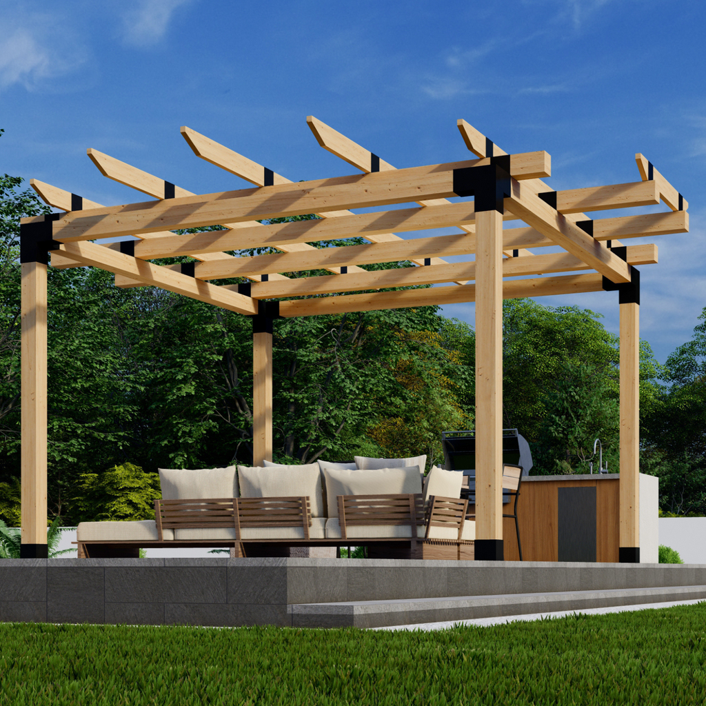 Bracket Kit to Build a Circular Pergola - Any Size Up to 12' x 12'