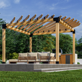 Kit for a Circular Pergola With Roof - Any Size Up to 12' x 12'