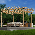 Full-Circle Pergola Kit - For a Free-Standing Pergola Up to 12' x 12'