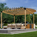 Round Pergola Kit - For a 4-Post Pergola Up to 12' x 12' With a Round Roof