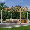 Bracket Kit for a Round Wooden Pergola - Any Size Up to 12' x 12'