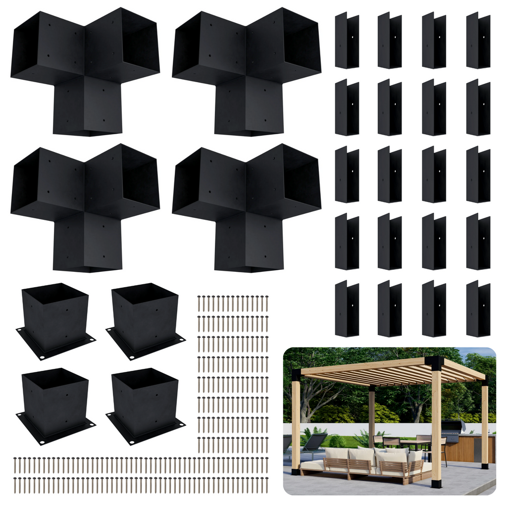 Pergola autoportante 12' x 10' avec toit