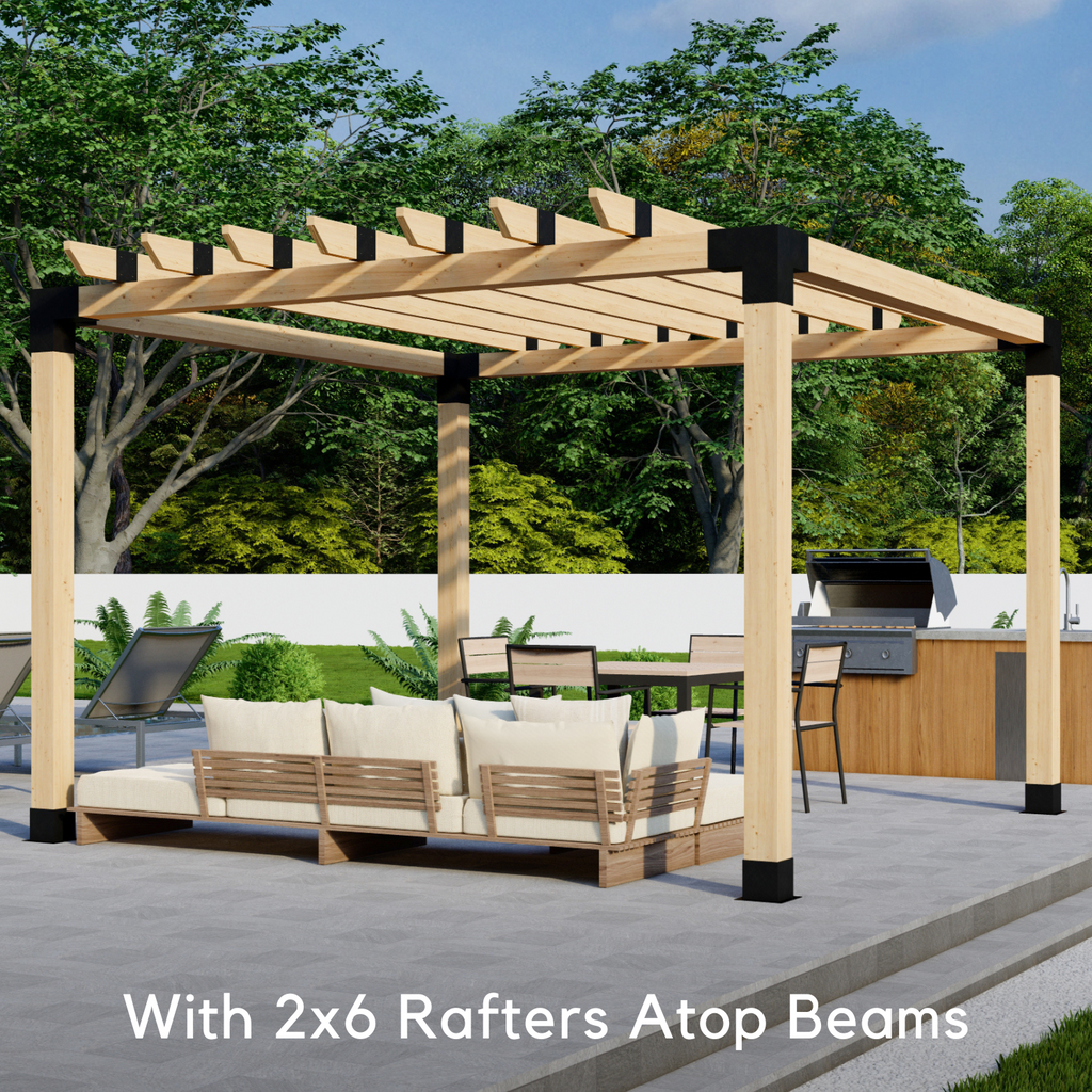 Free-Standing 10' x 7' Pergola with Roof