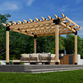 DIY Kit for Building a Covered Pergola
