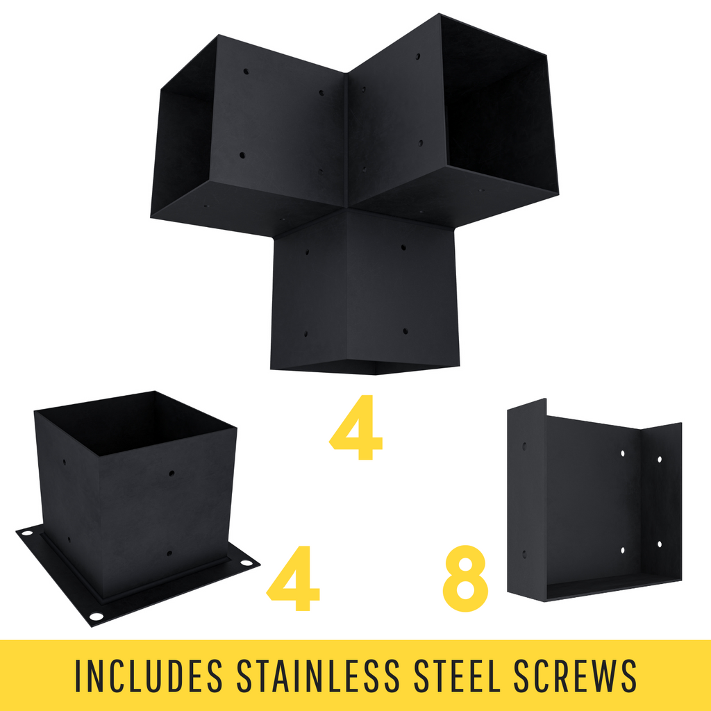 Pergola autoportante 8' x 12' avec toit