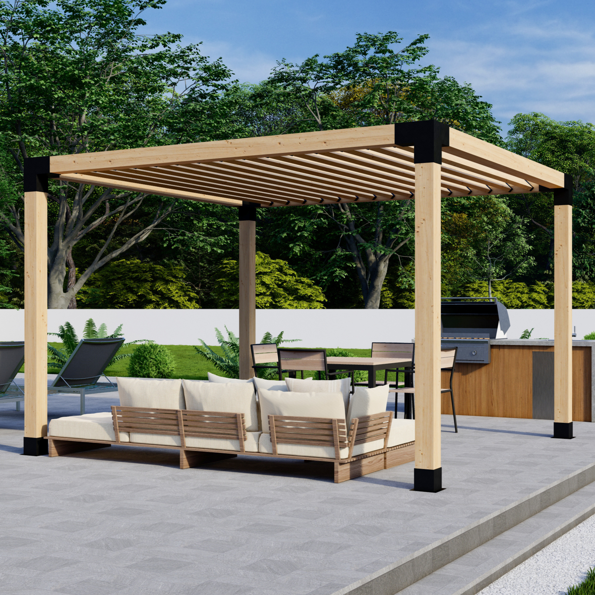 Bracket Kit for a Wooden Roofed Pergola