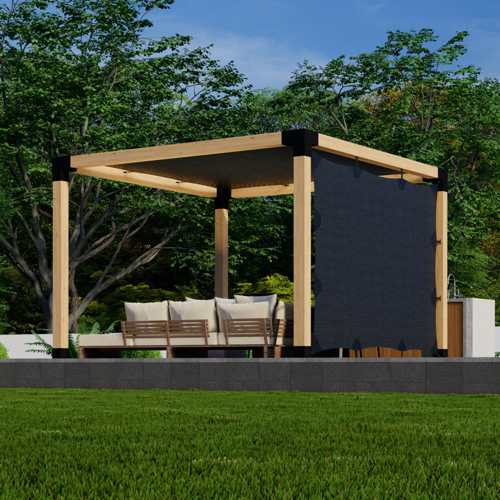 Canvas-Covered Pergola Kit