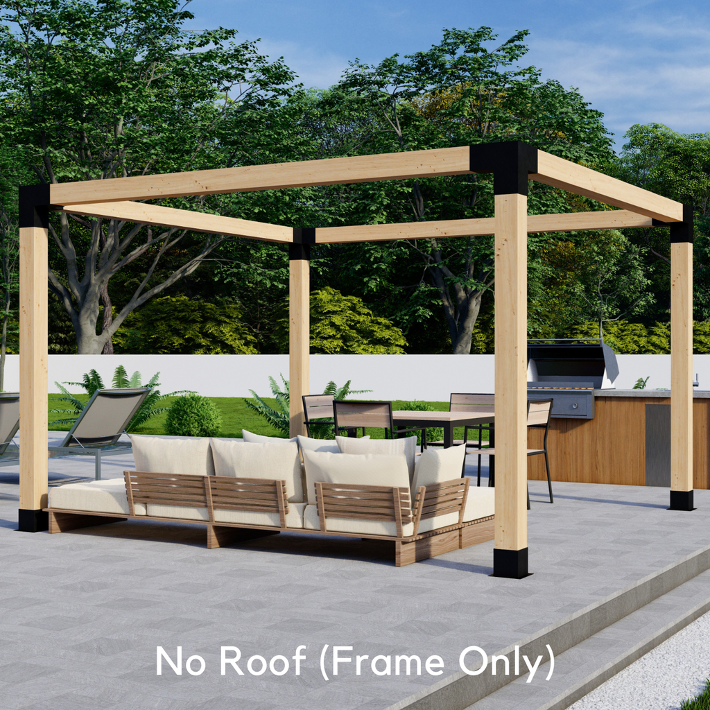 Free-Standing 9' x 11' Pergola with Roof