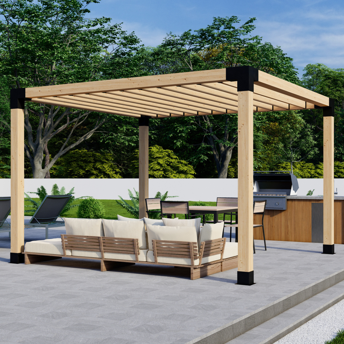 Stand-Alone Pergola Kit - For Any Size Pergola