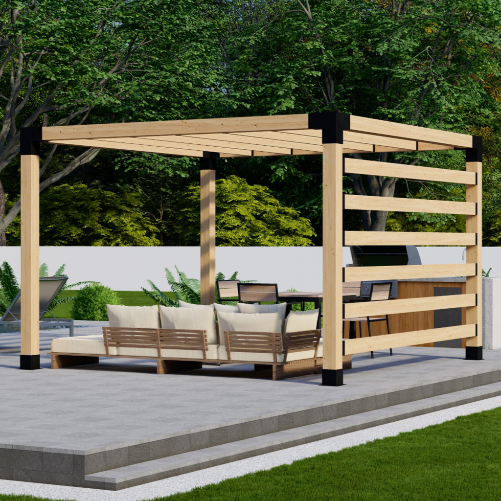 Small Backyard Pergola Kit - For Free-Standing Pergola Up to 12' x 12'
