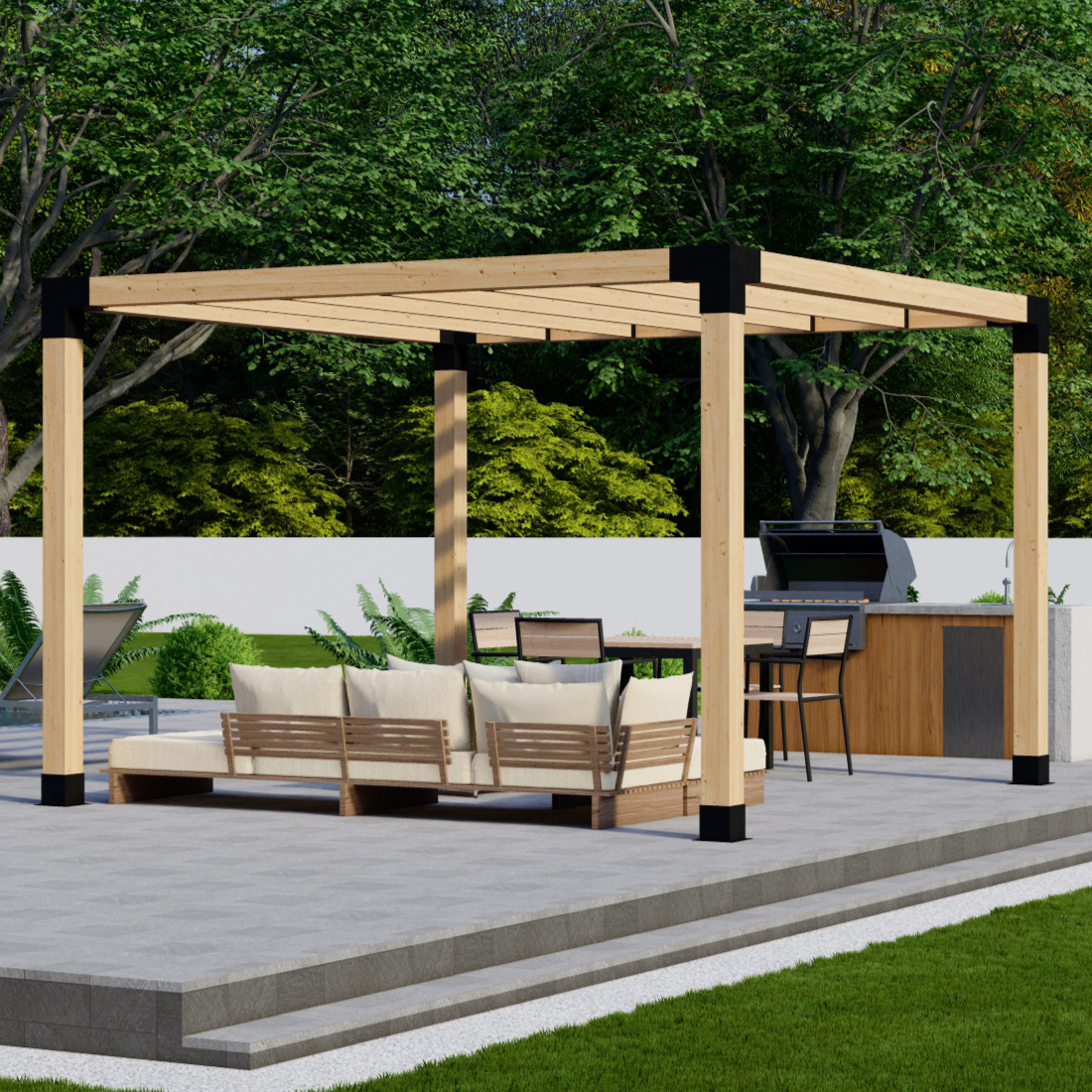 DIY Pergola Kit With Roof