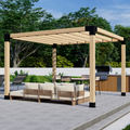 Pergola autoportante 6' x 10' avec toit