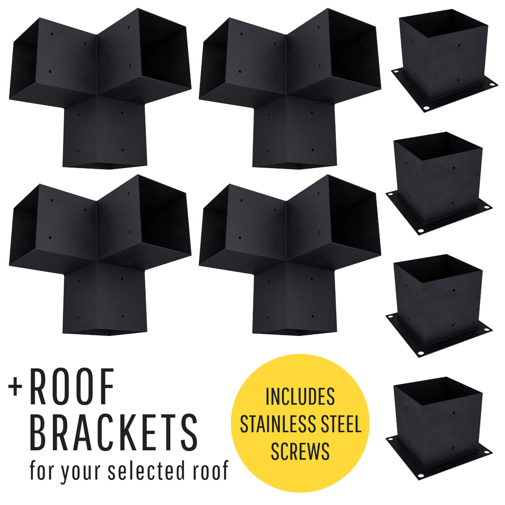 Free-Standing 10' x 5' Pergola with Roof