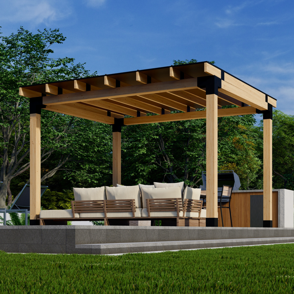 Clear-Roof Patio Cover (or White or Bronze Roof)