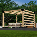 Kit for Building a Pergola on Concrete Patio