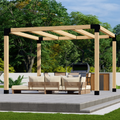Bracket Kit for an Outdoor Wood Pergola