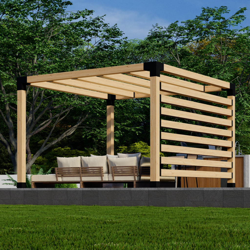 Bracket Kit for a 4-Post Pergola - Any Size Up to 12' x 12'