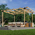 Kit for a Small Pergola for Patio - Any Size Up to 12' x 12'