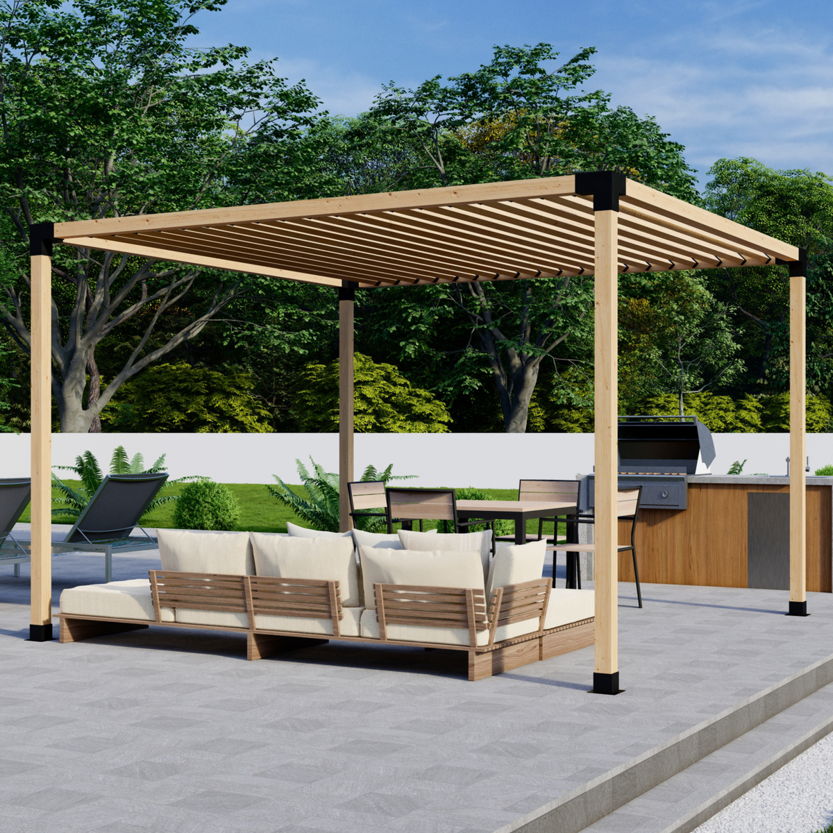 DIY Freestanding Pergola Kit