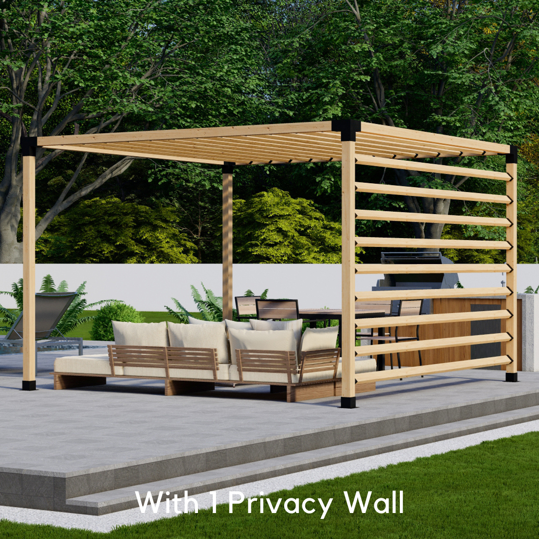 DIY Kit for a Simple Pergola With Roof