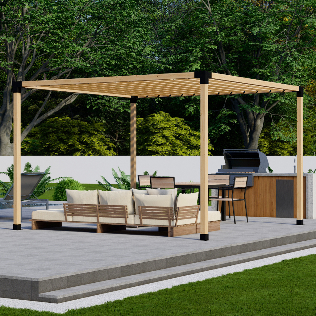DIY Kit for a Simple Pergola With Roof