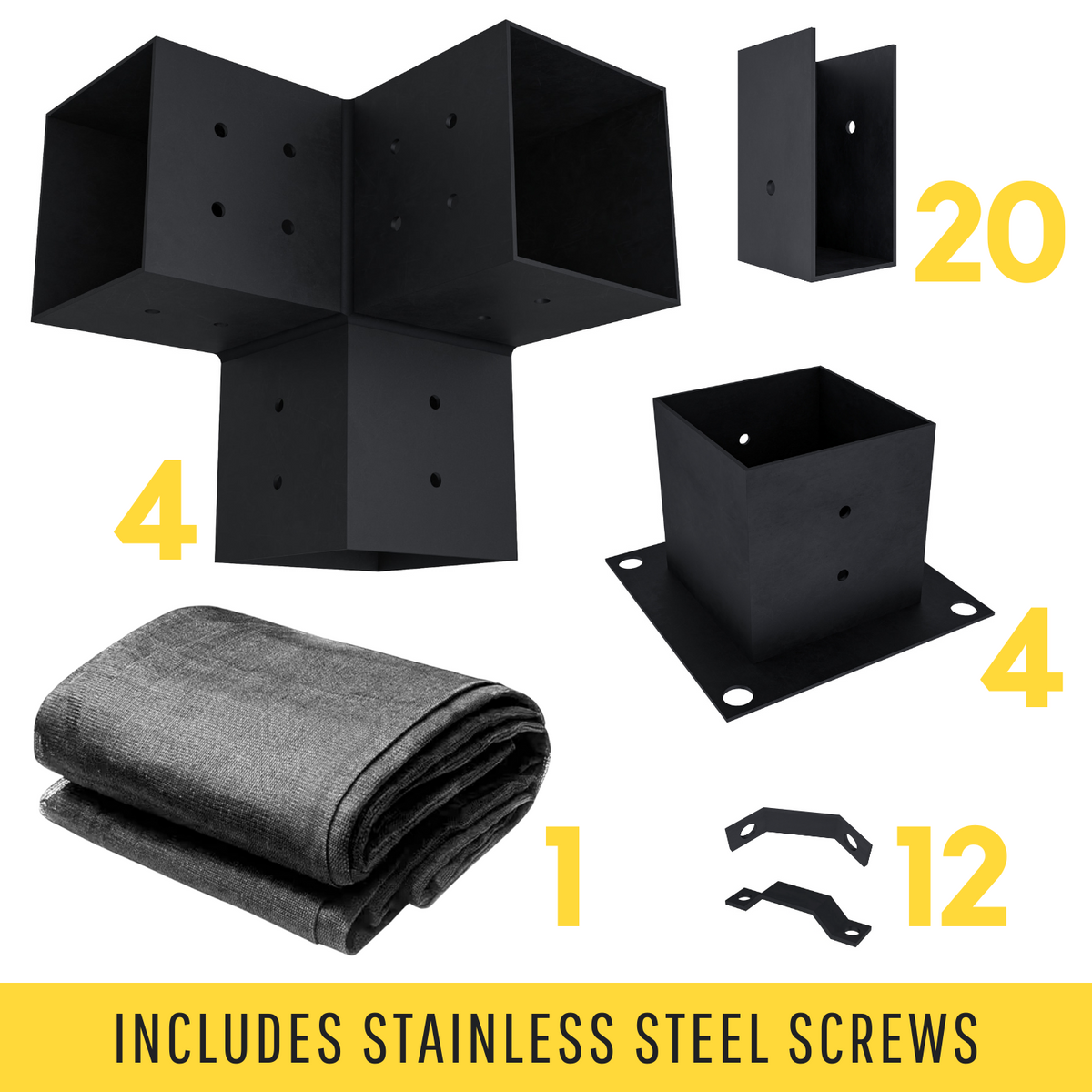 4x4 Pergola Bracket Kit for Wood Pergola