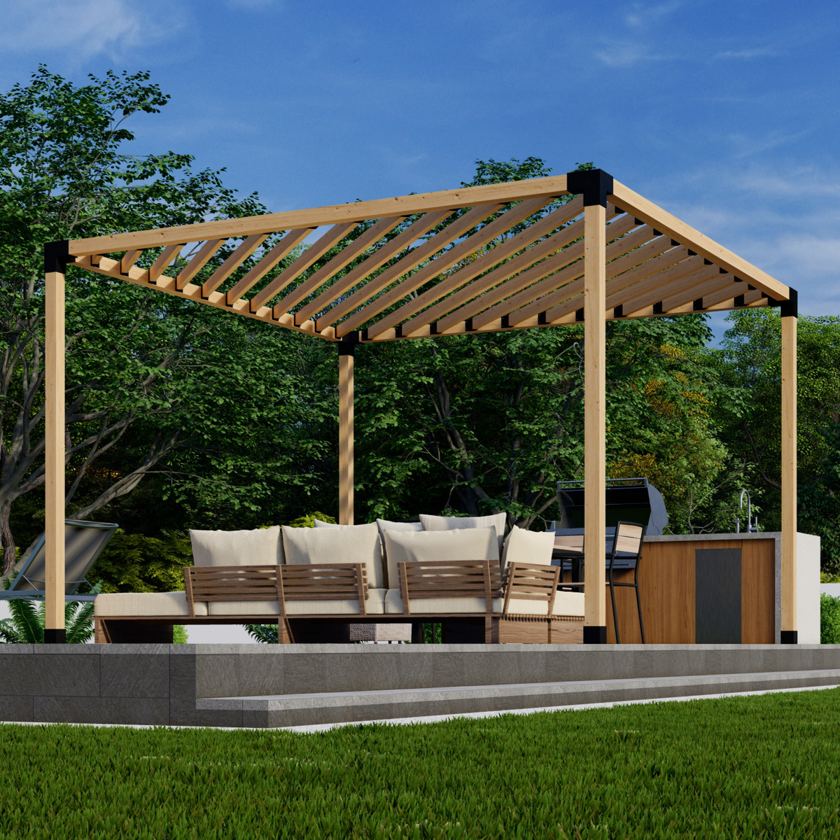 Outdoor Modern Pergola Kit