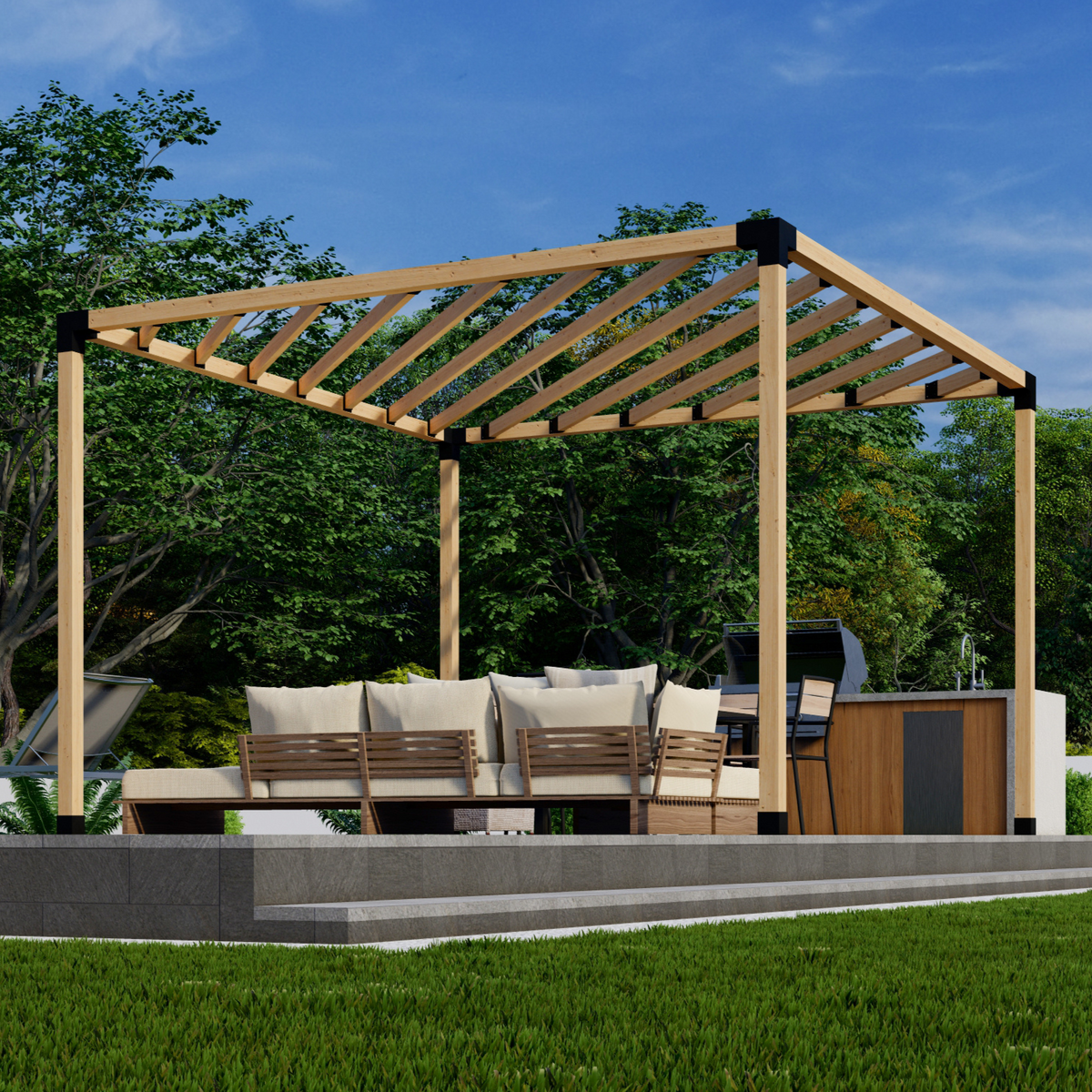Outdoor Modern Pergola Kit