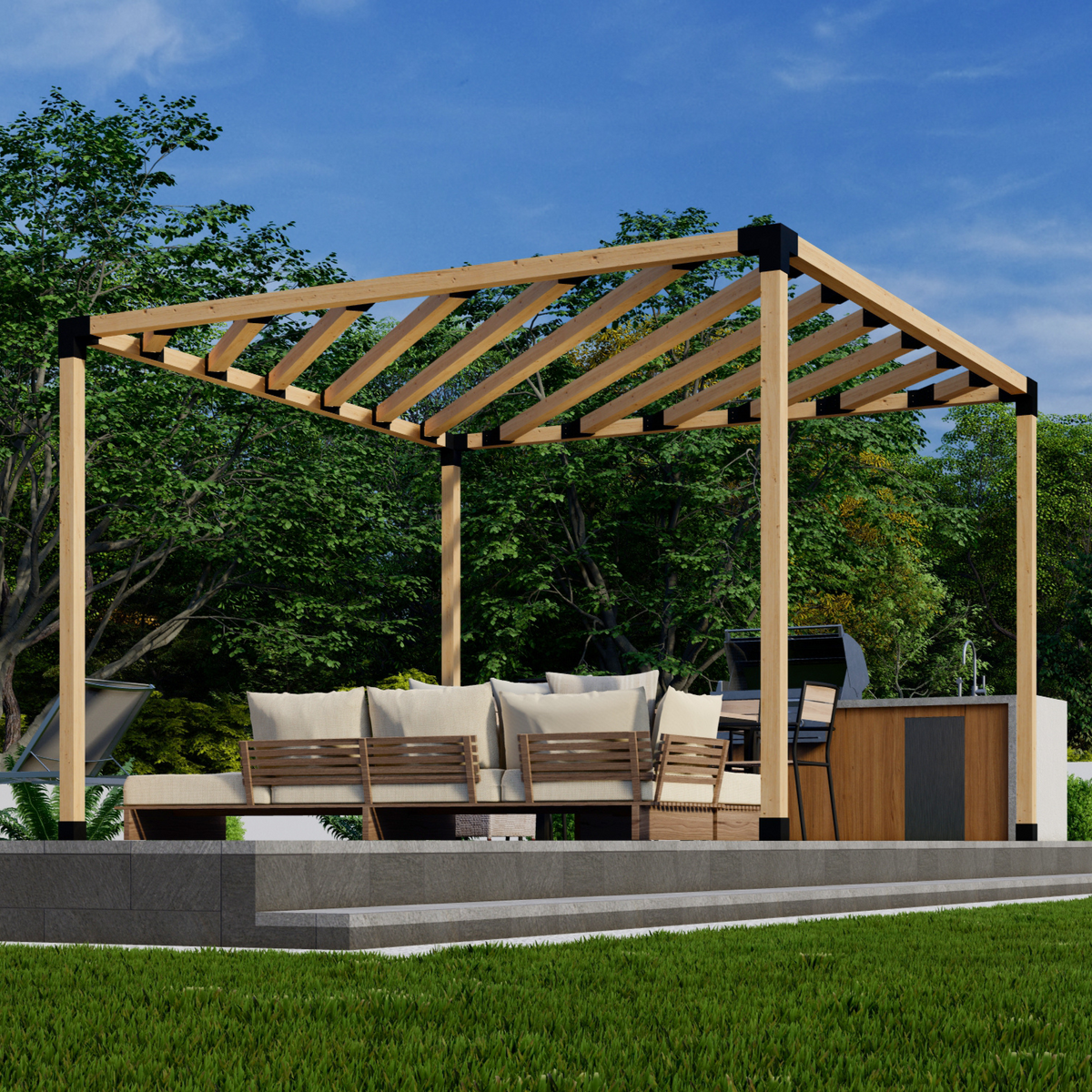 Outdoor Modern Pergola Kit