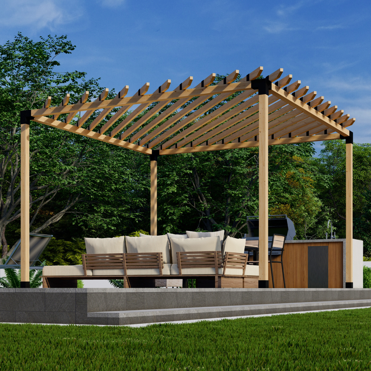 Outdoor Modern Pergola Kit