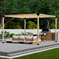 4-Post Pergola Kit - For Free-Standing Pergola Up to 12' x 12'