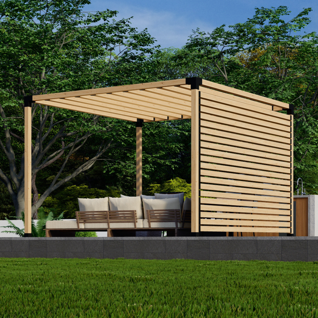 DIY Kit for a Small Pergola
