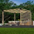 Kit for a Freestanding Pergola Next to House or in Yard