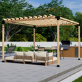 DIY Kit for a Free-Standing Pergola With Roof
