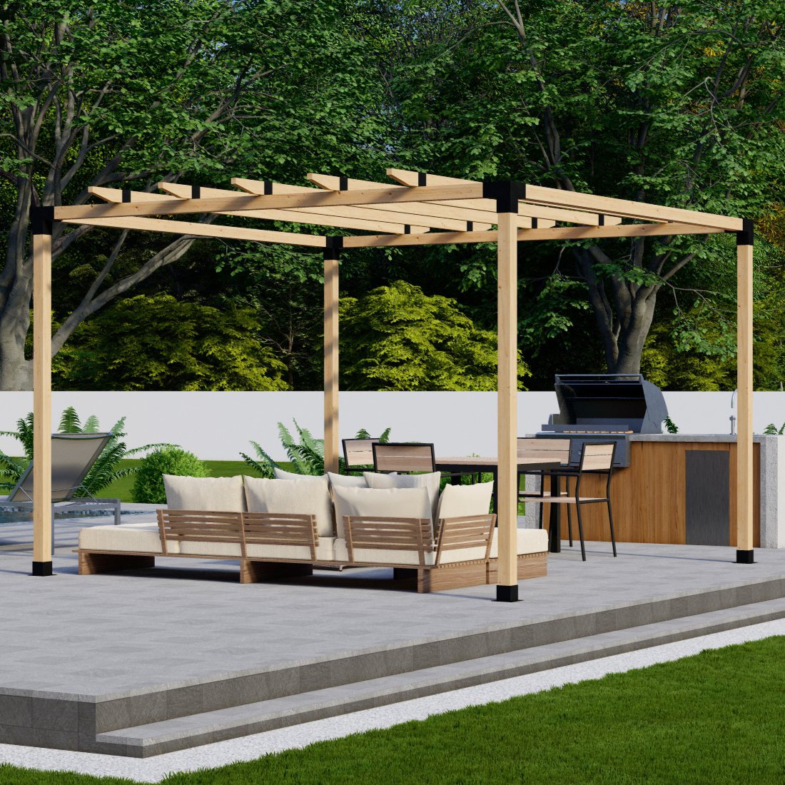 Small Wooden Pergola Kit