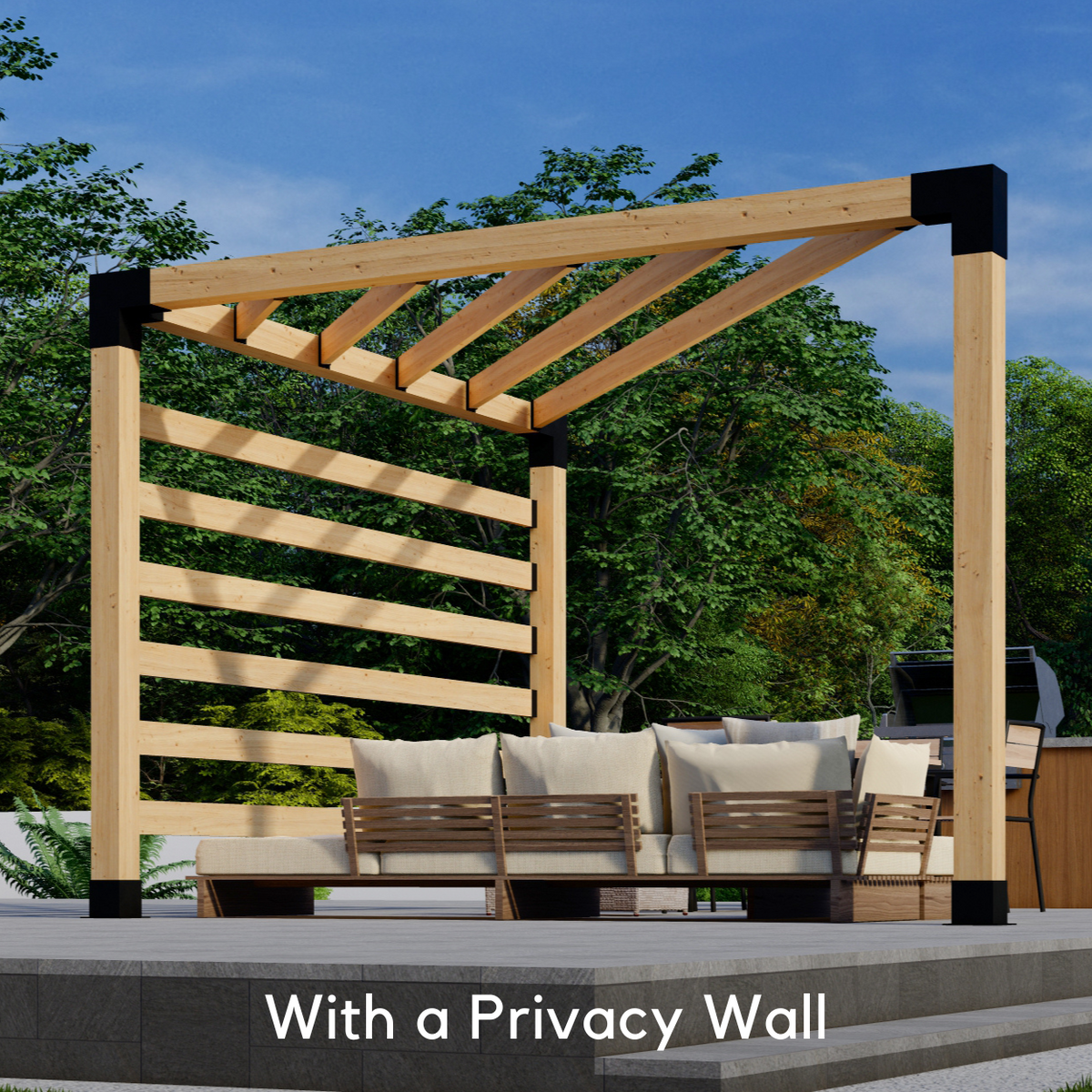 Modern Corner Pergola Kit