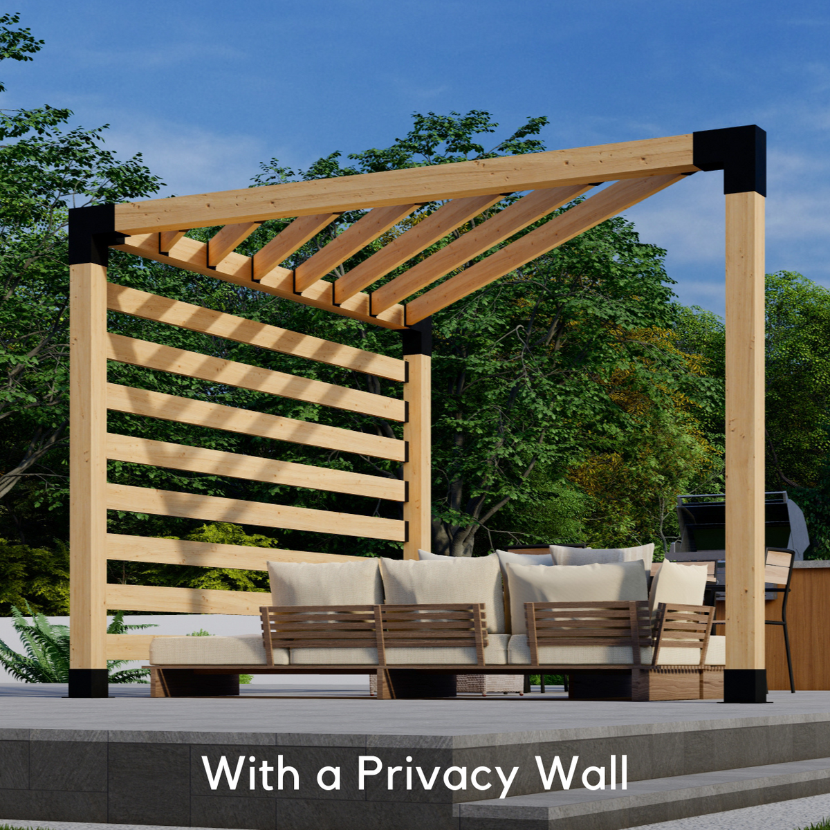 Privacy Corner Pergola Kit