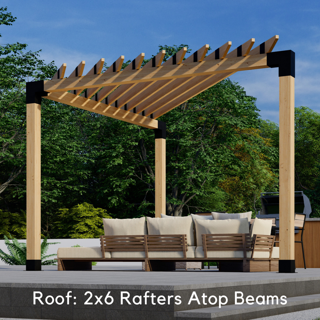 DIY Pergola Kit for a Freestanding Triangle Pergola Up to 12' x 12'