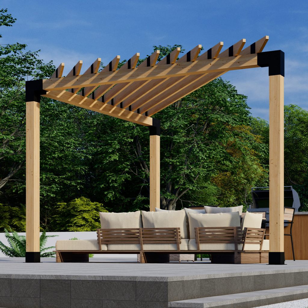 Bracket Kit for a Wooden Corner Pergola