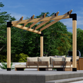 Kit for a Small Corner Pergola With Roof