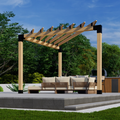 Kit for a Corner Pergola With Roof