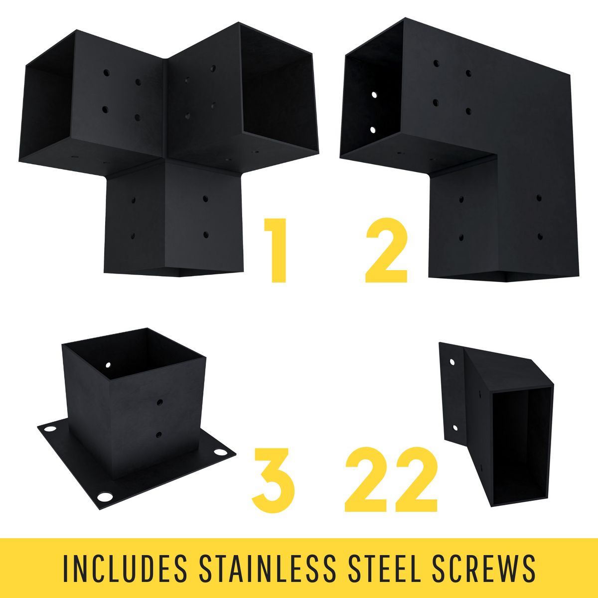 Kit for a Triangular Pergola With Roof