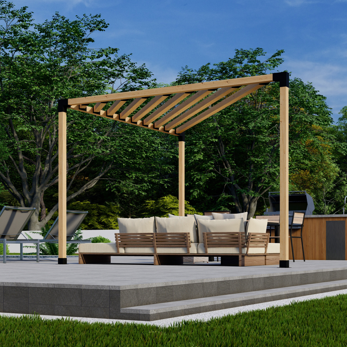 Corner Triangle Pergola Kit
