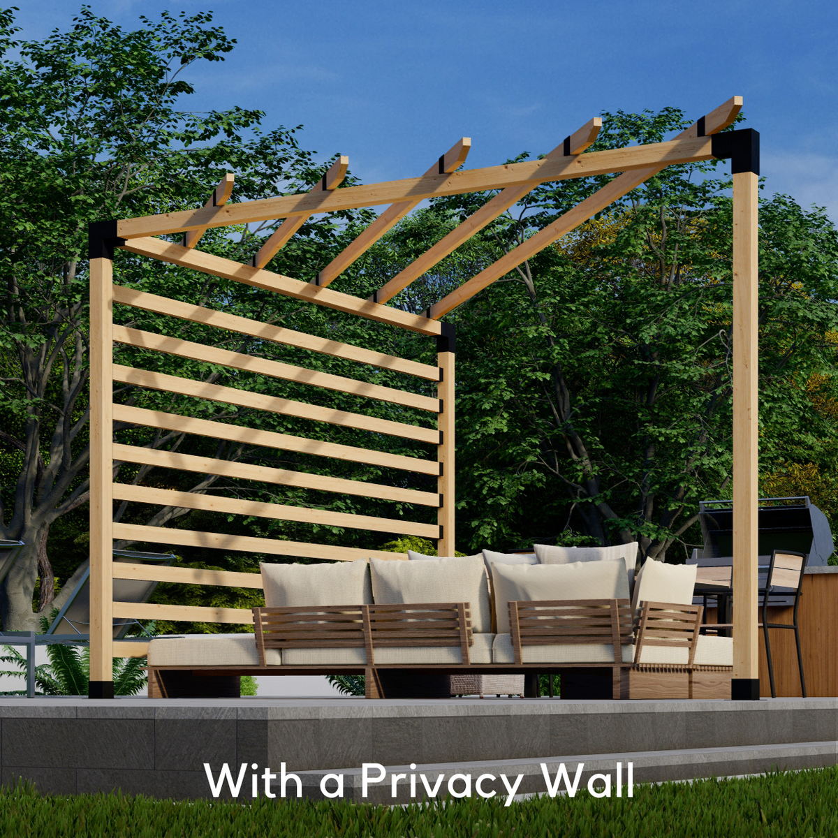 3-Sided Pergola Kit